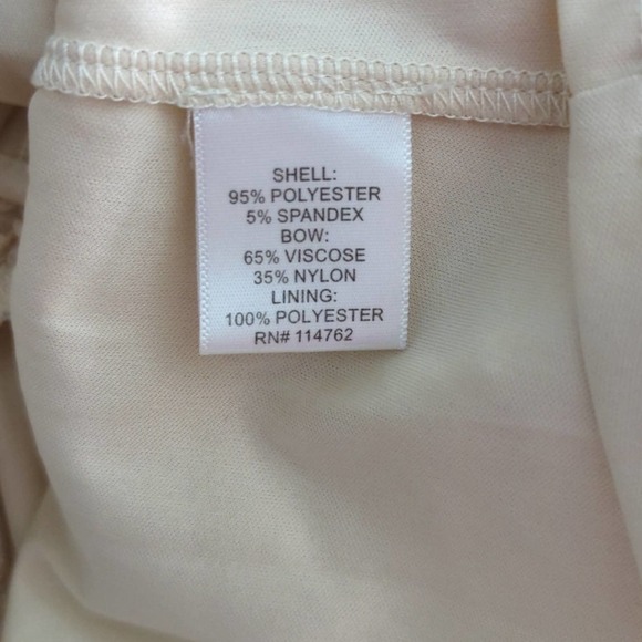 Pim + Larkin Womens Fit and Flare Mini Dress Cream Textured S - Picture 9 of 11